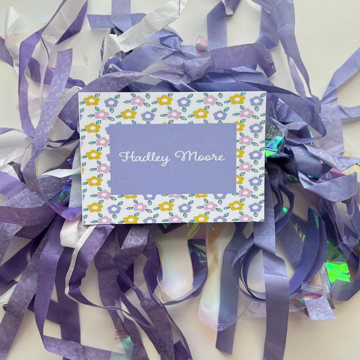 Lavender Flowers Gift Enclosure Card