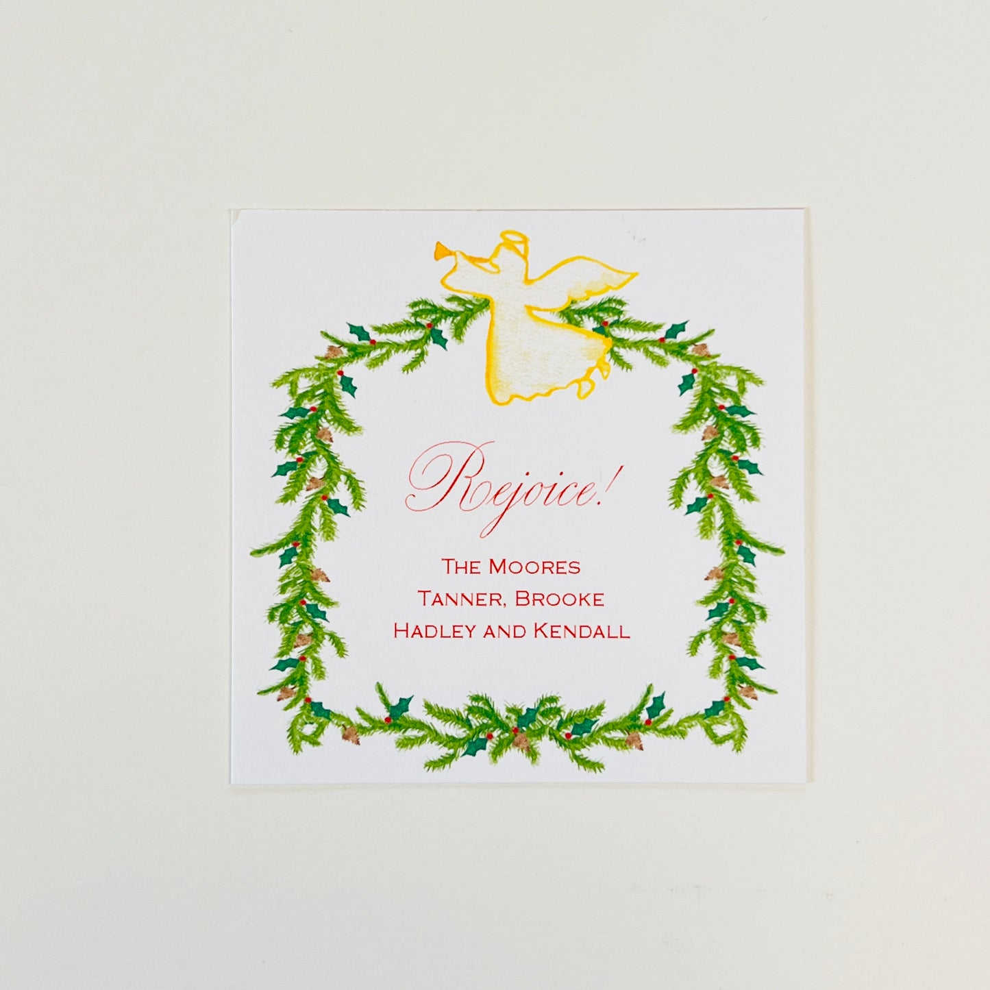 Angel Garland Holiday Gift Sticker