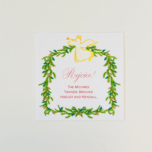 Angel Garland Holiday Gift Sticker