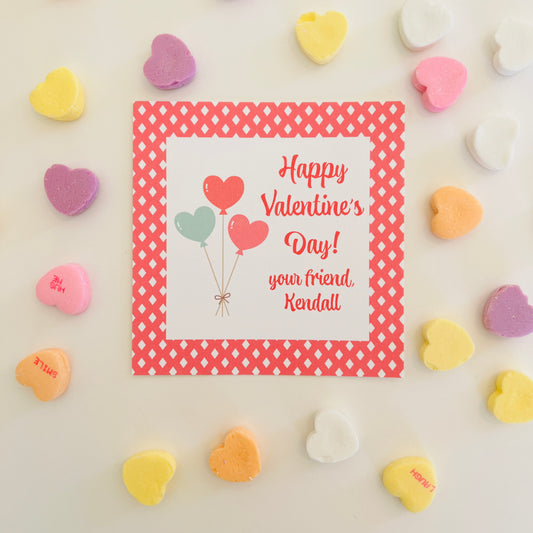 Heart Balloons Valentine’s Gift Sticker