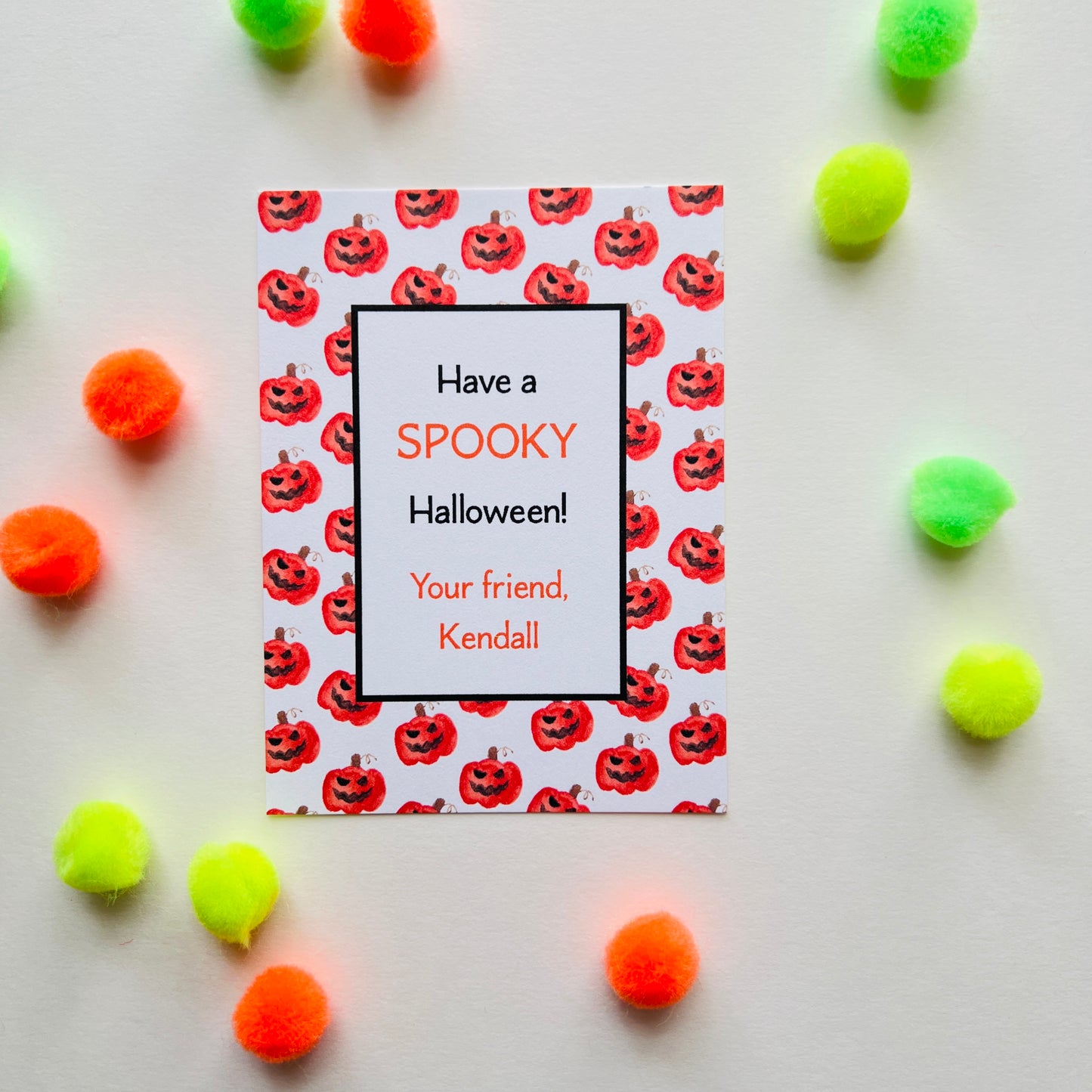 Jack-O-Lanterns Gift Enclosure Card