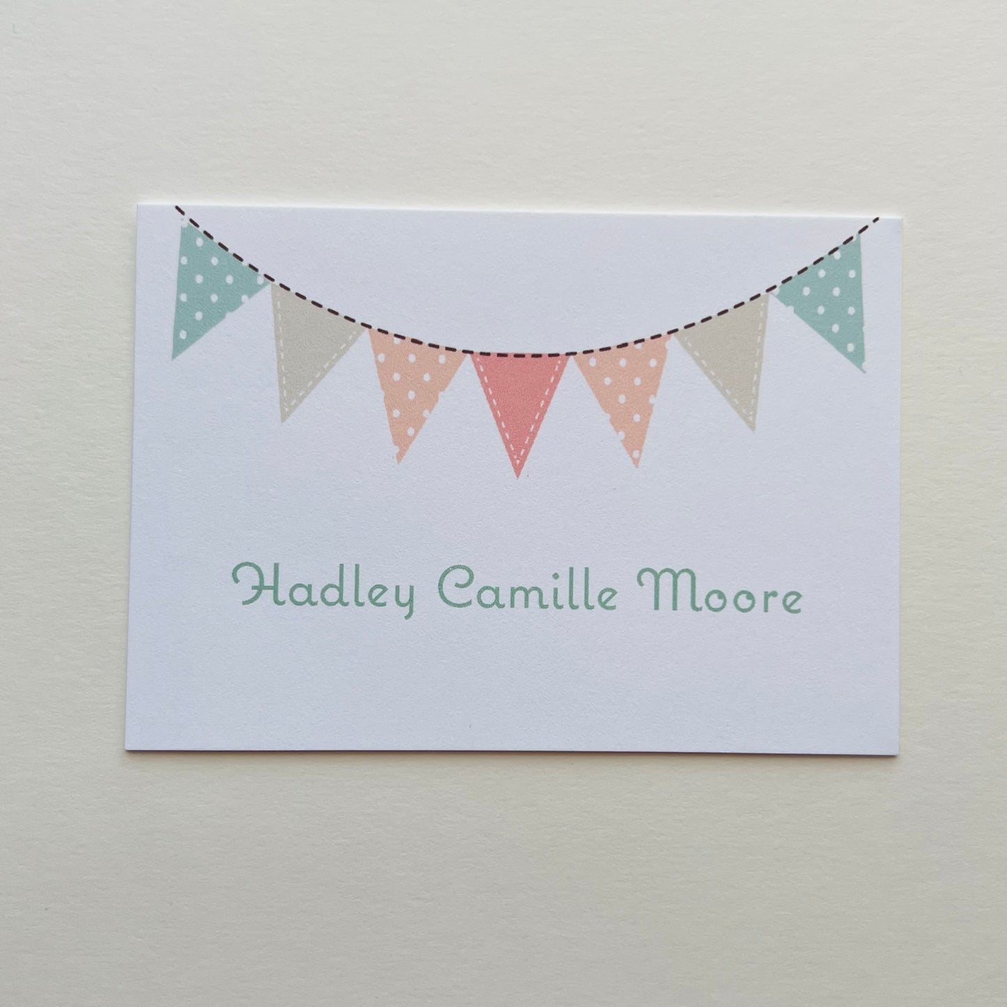 Pastel Banner Gift Enclosure Card