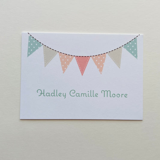 Pastel Banner Gift Enclosure Card