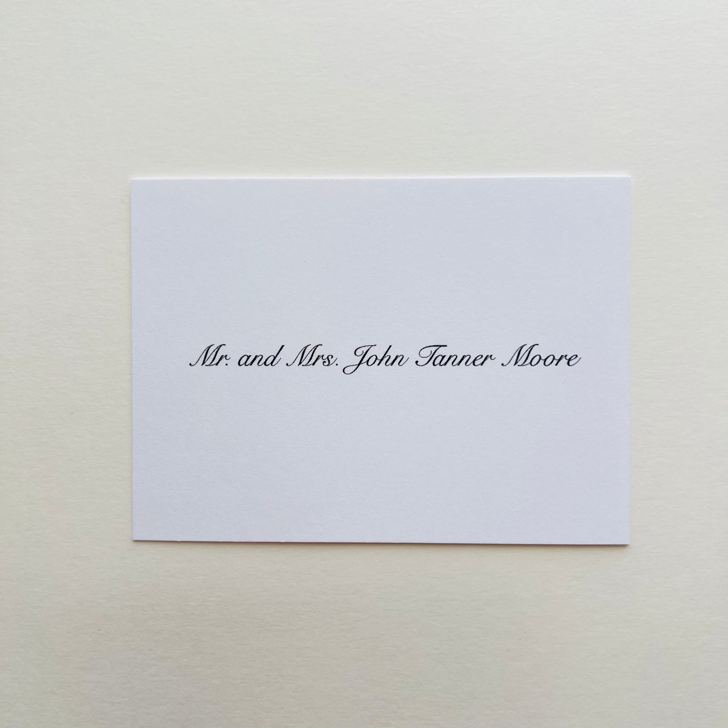 Traditional Script Gift Enclosure Card