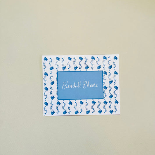 Blue Vine Gift Enclosure Card